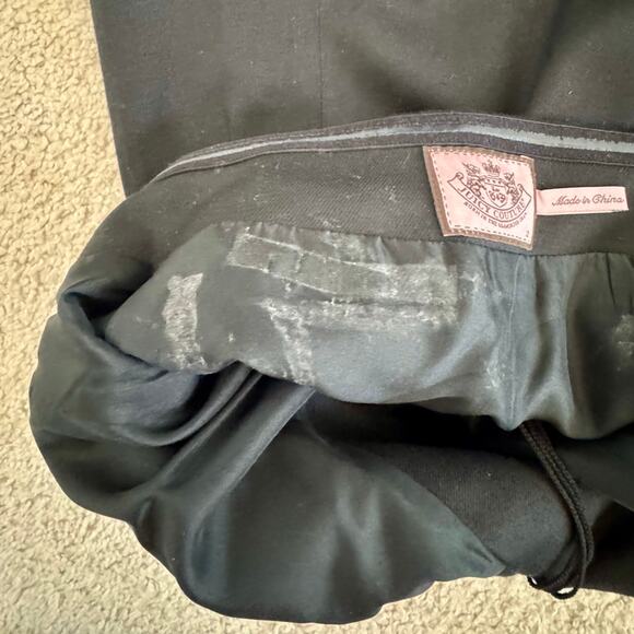 VTG Juicy Couture Strapless Formal Mini Dress Bow Corset Sz 2 Wool blend LBD - Picture 12 of 13